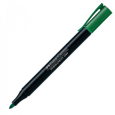 Faber-Castell Перманентен маркер Slim 1564, зелен