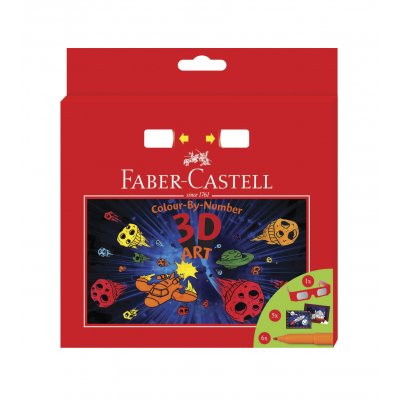 Faber-Castell Флумастери Connector, комплект „3D“, 6 цвята