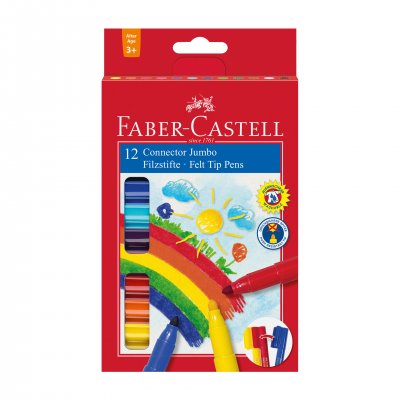 Faber-Castell Флумастери Jumbo, 12 цвята