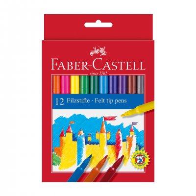 Faber-Castell Флумастери, 12 цвята