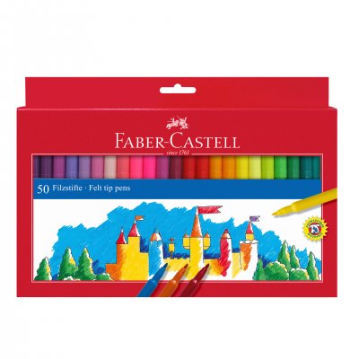 Faber-Castell Флумастери, 50 цвята