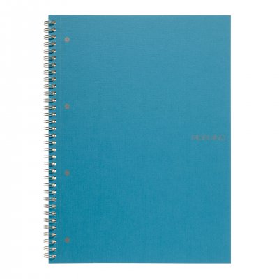 Fabriano Тетрадка, A4, широки редове, офсетова хартия, метална спирала, мека корица, 70 листа, синя