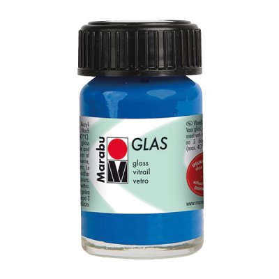 Marabu Боя за стъкло арт, тъмен ултрамарин, 15 ml, 455