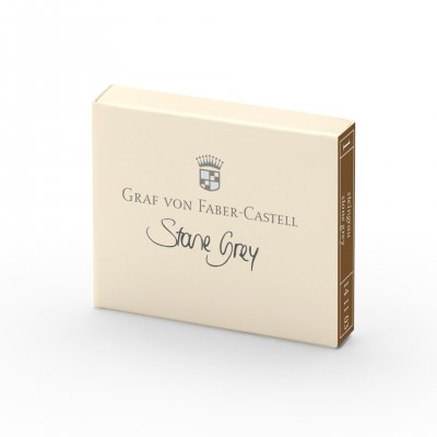 Graf von Faber-Castell Патрон за писалка, каменносиво мастило, 6 броя