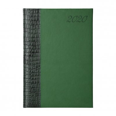 Календар-бележник, седмичник Галант, A4, тъмно зелен/зелен