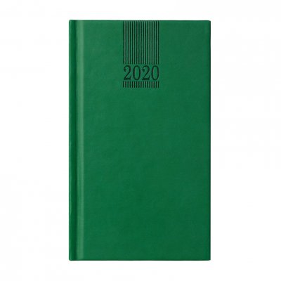Календар-бележник Поло, седмичник, 9 x 16 cm, зелен