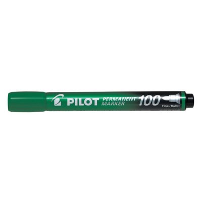 Перманентен маркер Pilot 100 объл връх Зелен