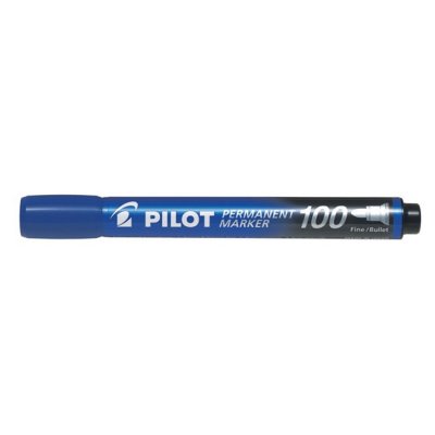 Перманентен маркер Pilot 100 объл връх Син