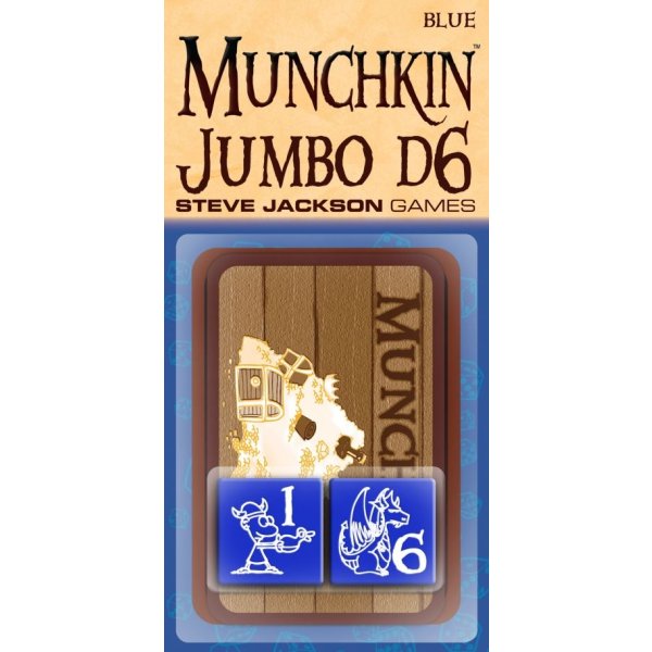 Munchkin jumbo d6 - сини