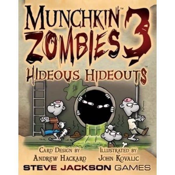 munchkin zombies 3 - hideous hideouts - expansion