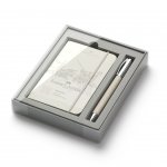 Faber-Castell Комплект Ambition White Sand, химикалка и тефтер A6