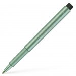 Faber-Castell Маркер Pitt Artist Pen, объл, 1.5 mm, металик, зелен