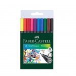 Faber-Castell Тънкописец Grip, 0.4 mm, 10 цвята, в PVC блистер