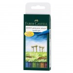 Faber-Castell Маркер-четка Pitt Artist Pen, 6 цвята за пейзажи