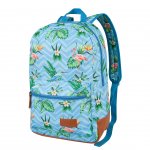 Target Раница Free Time Floral Blue, светло синя