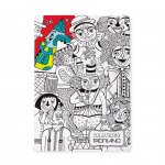 Fabriano Тетрадка Colour Kids, A4, широки редове, офсетова хартия, мека корица, 40 листа