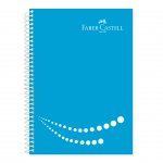 Faber-Castell Тетрадка Замък, A4, широки редове, офсетова хартия, спирала, твърда PP корица, 100 листа, цветове асорти