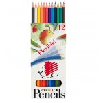 Цветни моливи Ico Flexible 12 цвята в кутия