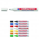 Paint маркер Edding 8750 Объл връх Бял 2-4 mm