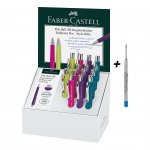 Faber-Castell Химикалка Poly Ball XB, 15 броя и 20 пълнителя в дисплей