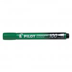 Перманентен маркер Pilot 100 объл връх Зелен