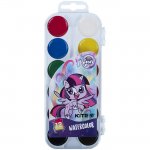Водни бои Kite Little Pony `21 медени 12 цвята