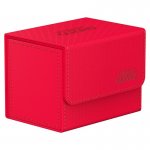 Кутия за карти - ultimate guard sidewinder xenoskin monocolor (за lcg, tcg и др) 80+ - червена