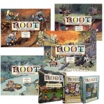 Мега бъндъл - root + root: The riverfolk + root: Resin clearing markers + root: The exiles and partisans deck + root: The clockwork + root: The underworld + root: The vagabond pack