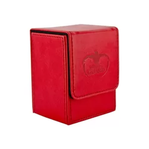 Кожена кутия за карти - ultimate guard flip deck case (за lcg, tcg и др) 80+ - червена