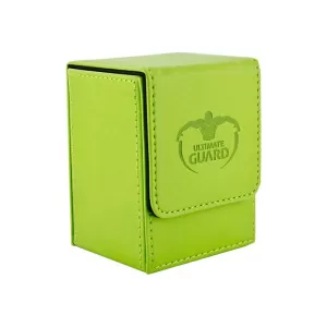 Кожена кутия за карти - ultimate guard flip deck case (за lcg, tcg и др) 80+ - зелена