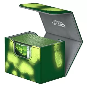Кутия за карти - ultimate guard sidewinder chromiaskin (за lcg, tcg и др) 80+ - зелена